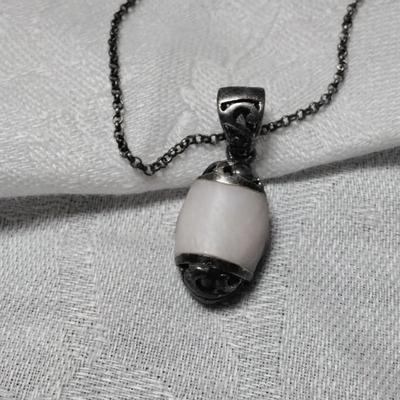 Gorgeous Vintage Moonstone 925 16" Necklace