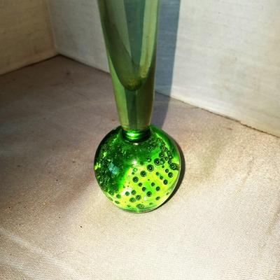 LIGHT GREEN VINTAGE GLASS