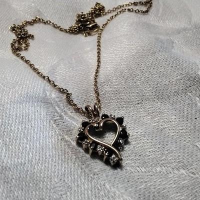 Ross Simons Sapphire and Diamond 20" Gold Vermeil Necklace