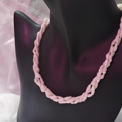 Beautiful Danecraft 16" Torsade Keshi Pearl Necklace with 14K Clasp