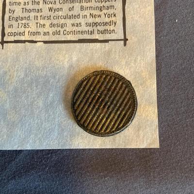 Vtg Bar Cent Faux Coin
