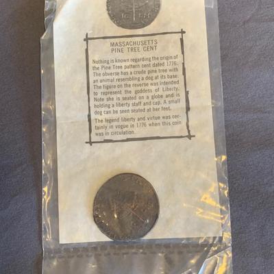 MASSACHUSETTS PINE TREE CENT