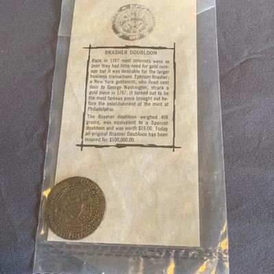 BRASHER DOUBLOON Colony Coin