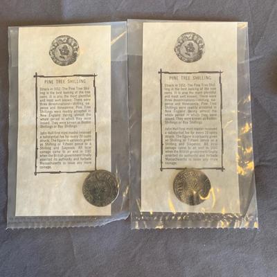 PINE TREE SHILLING COINS