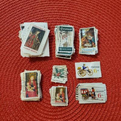 Vintage Christmas Postage Stamps
