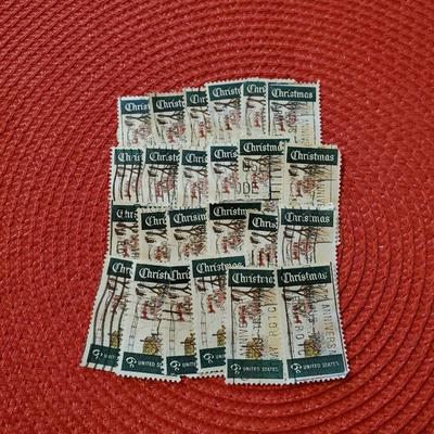 Vintage Christmas Postage Stamps