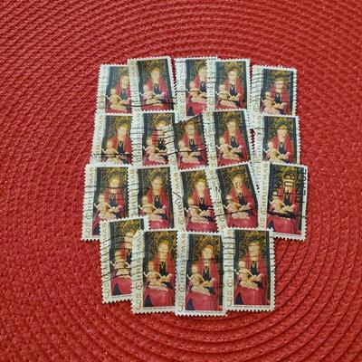 Vintage Christmas Postage Stamps