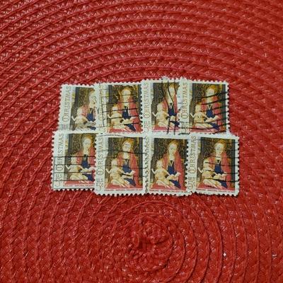 Vintage Christmas Postage Stamps