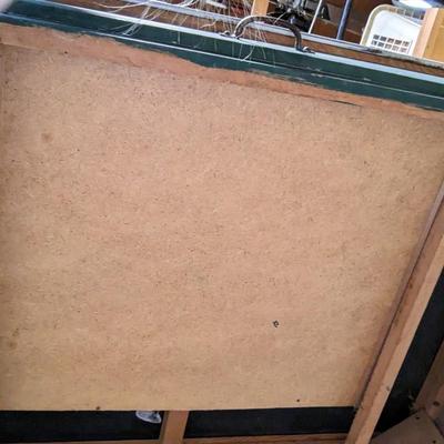 Vintage Enamel Top Table, Nice Shape