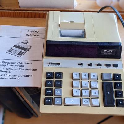 Old School Sanyo Desk Calculator, Works!