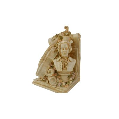 Vintage Baroque Style Mozart Bookends