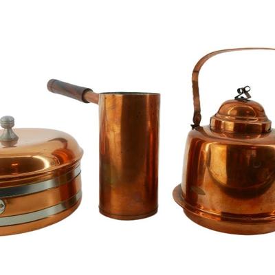 Vintage Copper and Brass Dishware