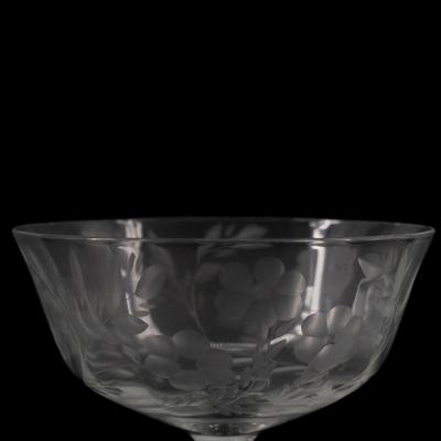 Vintage Crystal Etched Glasses