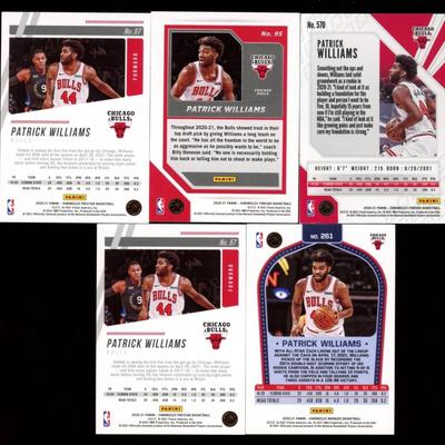 PATRICK WILLIAMS ROOKIE CARD LOT