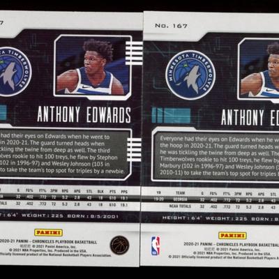 ANTHONY EDWARDS ROOKIE CARDS