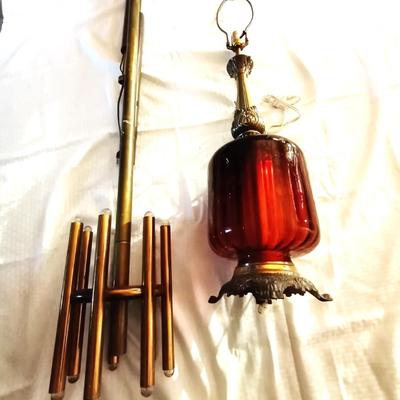 UNIQUE LIGHTING POLE LAMP AND GLASS TABLE LAMP