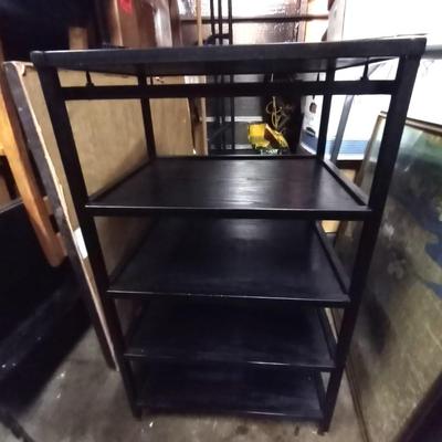 BLACK FIVE SHELF STAND