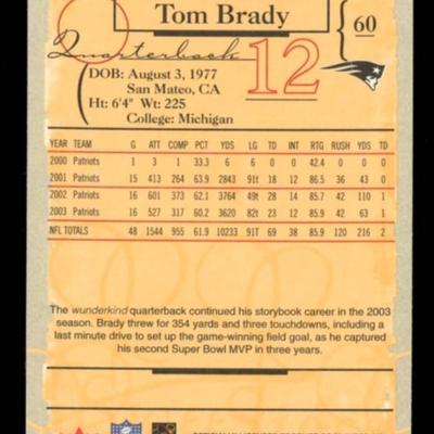 2004 FLEER SWEET SIGNS TOM BRADY
