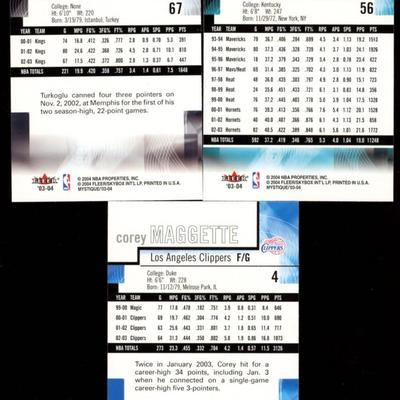2003-04 FLEER MYSTIQUE BASKETBALL LOT OF 3