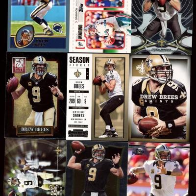 Drew Brees Lot Of 9