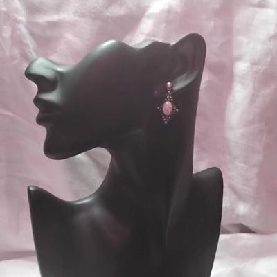 Antique Most Gorgeous Opals Ever Screwback 925 Earrings