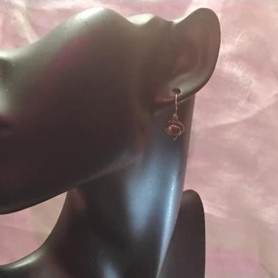 Vintage Amethyst 925 Earrings