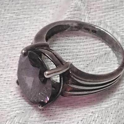 Gorgeous Vintage Amethyst 925 Ring Size 6