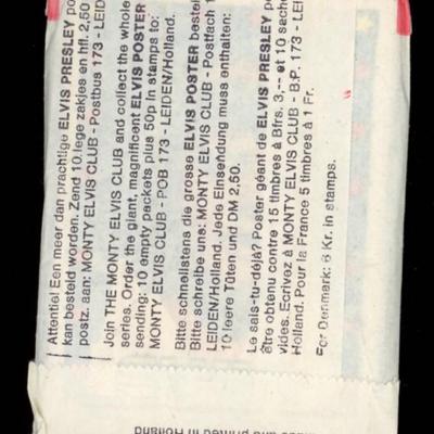1975 Monty GUM Elvis Paper Pack ~ Holland