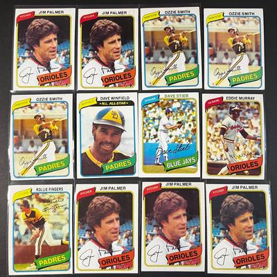 1980 TOPPS BASEBALL LOT