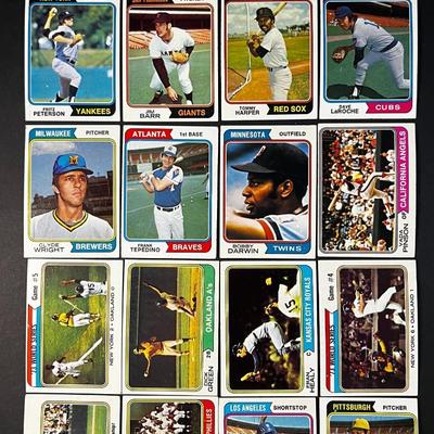 1974 TOPPS BASEBALL LOT