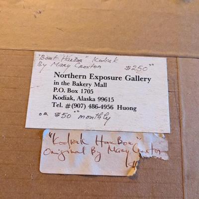 Signed Original Mary Croxton, Boat Harbor