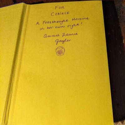 Signed Annie Laurie Gaylor Edited Women Without Superstition "No Gods-No Masters"