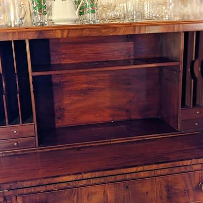 Gorgeous Mahogany Secretary Cabinet, Arthur Fuller Family