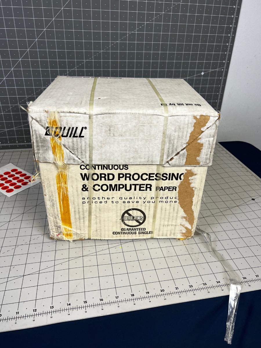 Case of Continuous Feed Computer Paper (track Feed) | EstateSales.org