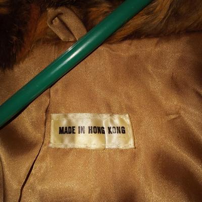 LADIES BROWN FUR JACKET
