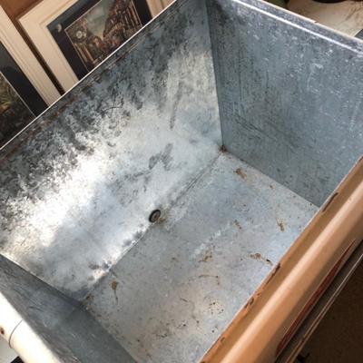 Antique 7-up refrigerator Ice Chest cooler