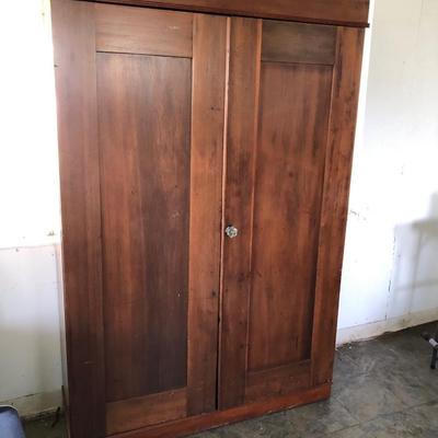 Antique cypress wood pantry