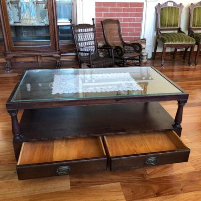 Walnut coffee table