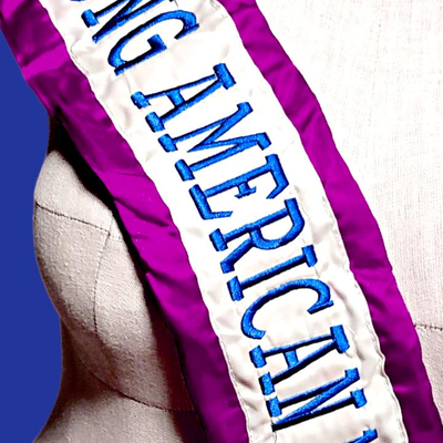 Authentic Beauty Pageant Sash & Crown #16