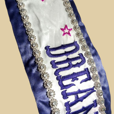 Authentic Beauty Pageant Sash & Crown #6
