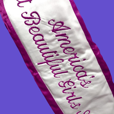 Authentic Beauty Pageant Sash & Crown #1