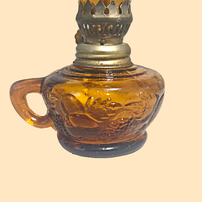 Vintage Miniature Finger Oil Lamp