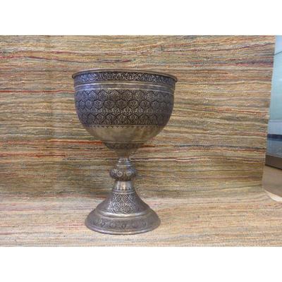 Antique 60 to 80 years old Persian engraved vase / Ghalamzani. estimate Value over $25000