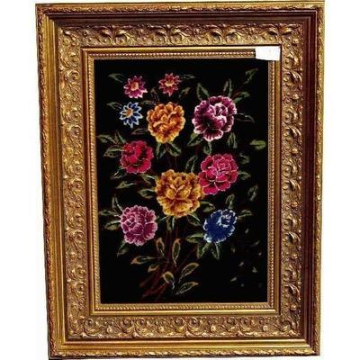 Framed Persian Tabriz rug has been made in the city of Tabriz. Made with 100% natural wool and silk, Value price 1500
