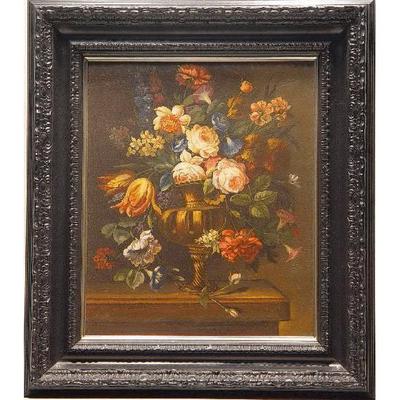 Spanish Hand Made Oil Painting  25" X 22"  Andalusia , Market Value $1400