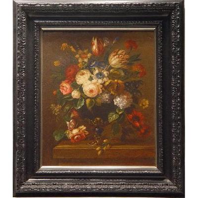 Spanish Hand Made Oil Painting 25" X 22" Andalusia , Market Value $1400