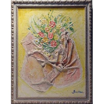 Spanish Oil Painting, from Andalusia New, 21" X3 5", Market Value $900