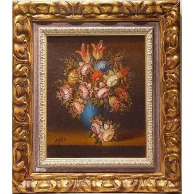 Spanish Andalusia New Oil Painting 22" X 25"  , Market Value $1350