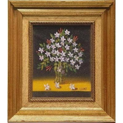 Spanish Andalusia New Oil Painting 22" X 25" , Market Value $1350