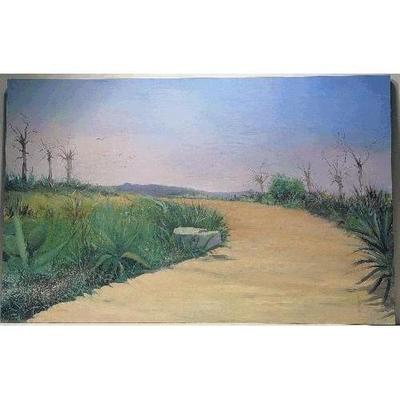 Spanish Andalusia New Oil Painting 27" X 43" , Market Value $2500